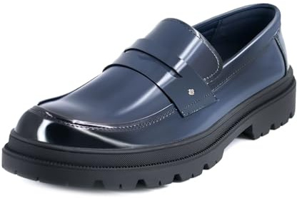Toocool Scarpe Uomo Mocassini Oxford Polacchine Loafer Eleganti College Y185 [42,Navy/Blu]