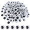 200 Stück Selbstklebend Wackelaugen 20mm Augen Kulleraugen Kunststoff Schwarz Runde Wiggle Googly Eyes Puppe Augen für DIY Scrapbooking Handwerk Dekoration