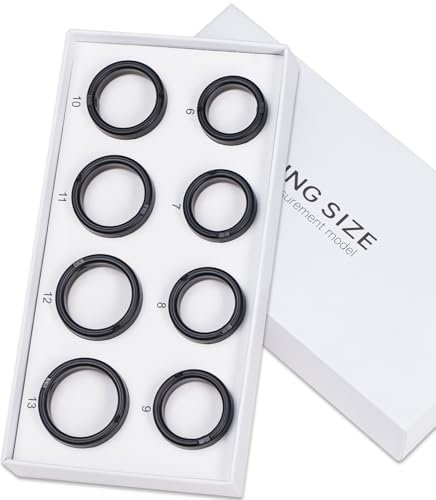 Gwenland Ring Sizing Kit - Ring Sizer First Before You Buy - Ring Sizer Measuring Tool for Women Men, Choose from 8 Sizes - Sizes 6 to 13, Find The Perfect Ring Size Ring Sizer