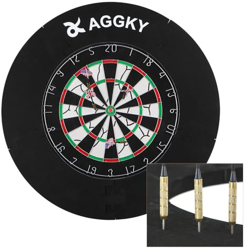 Foam Dart Board Surround Ring Outer 45 cm Dartboard Surround Wall Protecor Dart Tips Blunt Protection Darts Player Backboard Accessories, Nice Fit Durable and Thick, Stops Holes When You Miss
