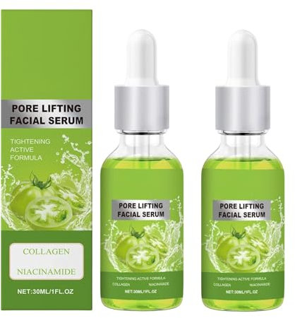 Essences raffinées du visage, crème de serrage du visage, pore de collagène soulevant des ampoules, lisse les ridules, améliore l'élasticité et la fermeté de la peau (2pcs)