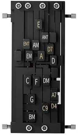 Gitarrpressare, ackordverktyg, spelguide, ABS-byggnad, 13 x 6 cm, 170 g vikt, akustiskt övningshjälp, för nybörjare fingerstöd, musiktränare, ungdomslärande, familj