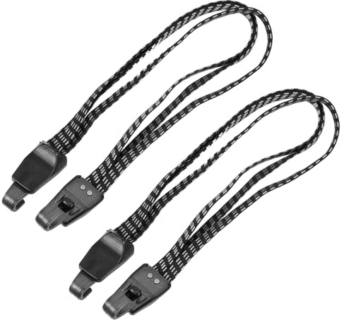 Gogogmee 2 Piezas Cuerdas de Sujeción Elásticas para Bicicletas y Motocicletas de Correas de Carga Ajustables con Ganchos para y Transporte Alta Elasticidad y Resistencia