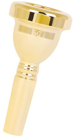 MOTHNUR Boquilla Profesional para Trombón Accesorio de Reemplazo para Trompeta Boquilla Musical Duradera y Precisa Acabado Dorado