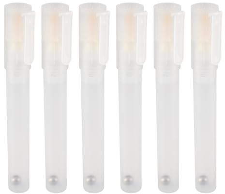 Aboiledy 6 rotuladores vacíos rellenables, rotuladores de colores rellenables, punta fina, marcadores de graffiti, marcadores acrílicos para pintura al óleo