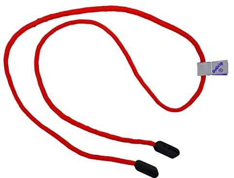 GoGrip XL - Extra Wide & Strong Glasses Cords For Thicker Spectacle Frames (Bright Red)