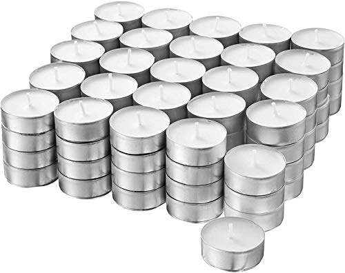 S&S-Shop 500 Bougies chauffe-plat env. Durée de combustion 4 h | Blanc | Non parfumé | Ø 38 mm | Bougies chauffe-plat | Bougies