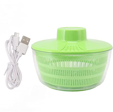 Nimomo Centrifugador de ensalada grande de 5 L para ensalada y ensalada, con cuenco, centrifugadora de ensalada pequeña para derecha e izquierda, para servir utensilios de cocina