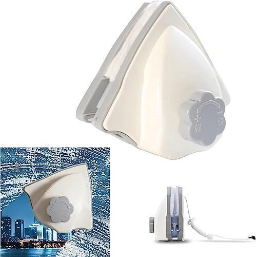 Hooha Magnetischer Fensterreiniger für 3-35mm Fenster Water-Filled Fensterputzer Doppelseiten Magnetisch Professionell Fensterwischer Enthält insgesamt 30 Schwämme (Regulierbarer Magnetische 3-26mm)