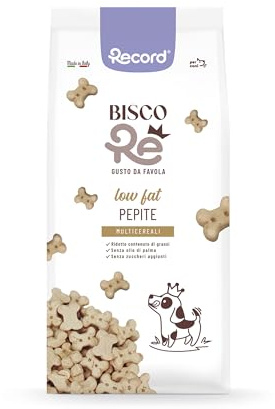 Record - BiscoRe - Galletas para Perros multicereales, Formato Maxi de 2,5 kg. Snacks crujientes y Naturales, cocidas al Horno, sin conservantes ni Aceite de Palma, Ligeras, digeribles y sabrosas
