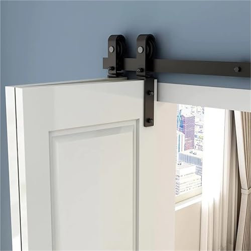 Kit Porte Coulissante, Porte pliante simple, rail coulissant silencieux de 90 cm, 90 cm, 120 cm, 150 cm, 180 cm, 190 cm, 20 ...(1 box hook plate)