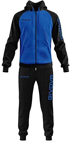 GIVOVA Tuta Super King Felpa Azzurro/Nero, M