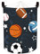 Clastyle 45L Sport Ball Wäschekorb Kinder Junge Rund Aufbewahrungskorb für Kleidung Spielzeug im Schlafzimmer, 36x45 cm