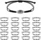 20 Stück Rugby Armband, Verstellbar Rugby Armband Charm mit Rugby Ball Anhänger Dekoration Pendant Armband für Teenager, Mädchen, Jungen, Damen, Herren, Teamspieler