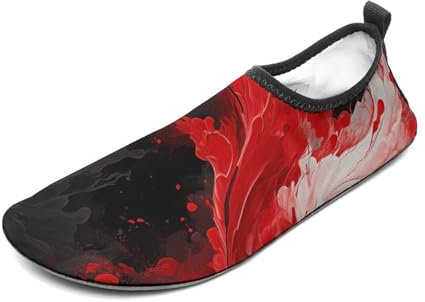 Abstrakte Wasserschuhe für Damen und Herren, Barfuß, schnell trocknend, Aqua-Socken für Strand, Surfen, Schwimmen, Wassersport, Stil:, 36/37 EU