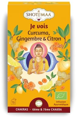 Tisane Bio Je Vois Gamme Chakra - Énergétiques Naturelles pour Équilibre et Bien-Être - Favorise la clarté spirituelle et la paix intérieure
