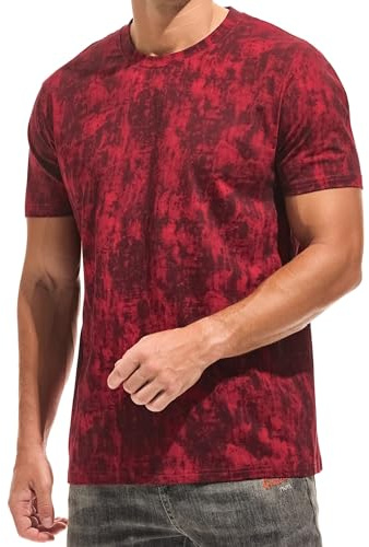 RONOMO t - Shirt Homme, Graffiti, Tartan, Gravure, imprimé