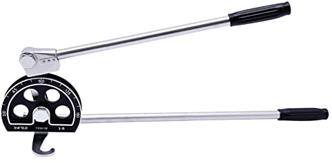 LKSNBDR 19mm 3/4”OD Tubing Bender, Portable Manual 180° Copper Pipe and Tube Bender Tool, Long Lever Pipe Bending Tool, for Soft Tubes, Copper Tubes, Aluminum Tubes, Soft Iron and Steel Tubes