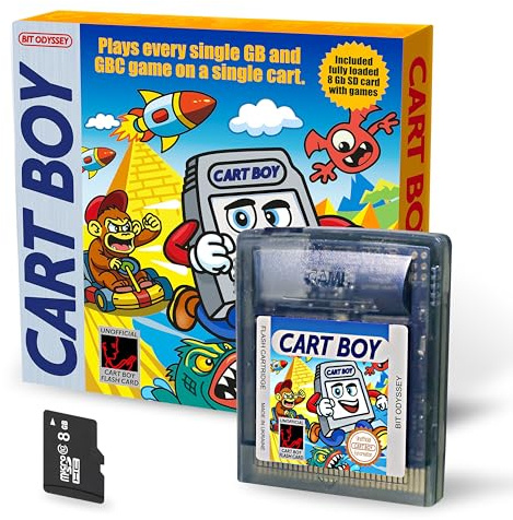Cart Boy GB Flash Cart For GB and GBC + 8 Gb SD card. Compatitor to Everdrive GB X7. Legacy Collector’s Edition