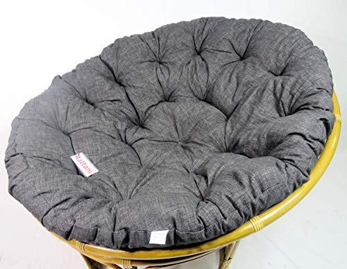 Rattani - Polster, Kissen, Auflage, Ersatzpolster für Rattan Papasansessel, Stoff Nuevo Loneta, D 110 cm, Made in EU