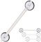 Relaxdays Sauggriff ausziehbar, 67-79,5 cm, Haltegriff für Dusche & Badewanne, 70kg, für Senioren, Wand, Saugheber, weiß