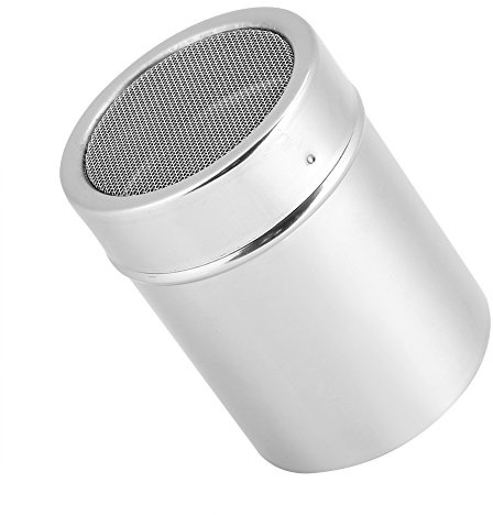 Raguso Cocoa Powder Shaker Kitchen Craft Fine Mesh Coffee Sieve Stainless Shaker Icing Sugar Salt Cocoa Flour Sifter