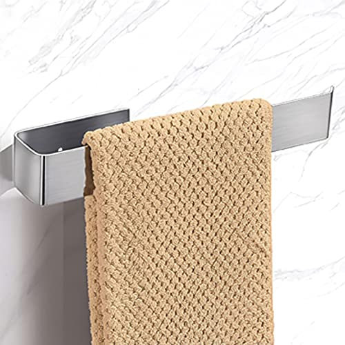 Barra De Toalla De Baño - Accesorios De Baño De Acero Inoxidable Barra De Toalla Adhesiva De 26 Cm Perforada/Autoadhesiva Toallero De Montaje En Pared para Baño Y Cocina
