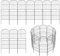 My Link Decorative Garden Fence Fencing 10 Panels，10.8ft (L) x 36in (H) Rust-Proof Metal Wire Border Animal Barrier for Dogs Metal Fence Panels for Garden Outdoor.