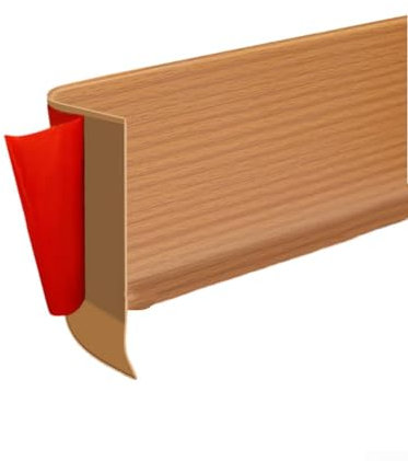 Zócalo de PVC impermeable, 5 metros de PVC suave, tiras decorativas de bordes para interiores y renovaciones del hogar moderno, protección de pared (amarillo)