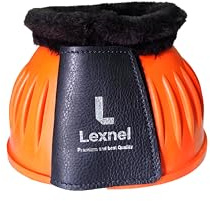 LEXNEL Gummibjällängor, hållbara klockstövlar för häst – överlägset hovskydd och komfort (1 par) (orange, medium)