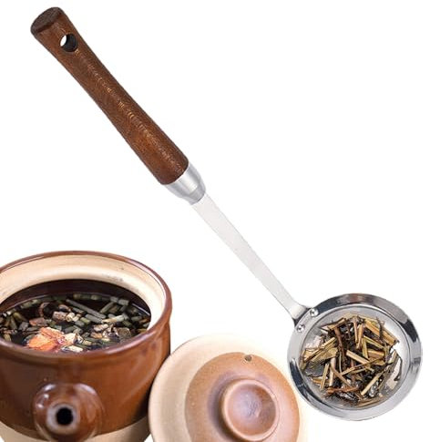 Mestolo Schiumarola - Cucchiaio Colino per Scolare Pasta e Alimenti | Filtro Olio a Maglia Fina Anti Scivolo per Alimenti Schiuma Grassi Sugo Cucina Casa