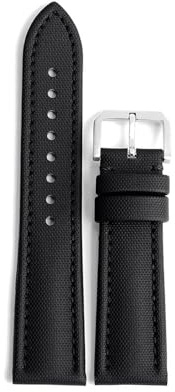 TGPGZHZFNA Bracelet de montre en toile de voile 18 mm, 19 mm, 20 mm, 21 mm, 22 mm, étanche, for dégagement rapide, accessoires de ceinture bracelet de montre(B-B line,19mm)