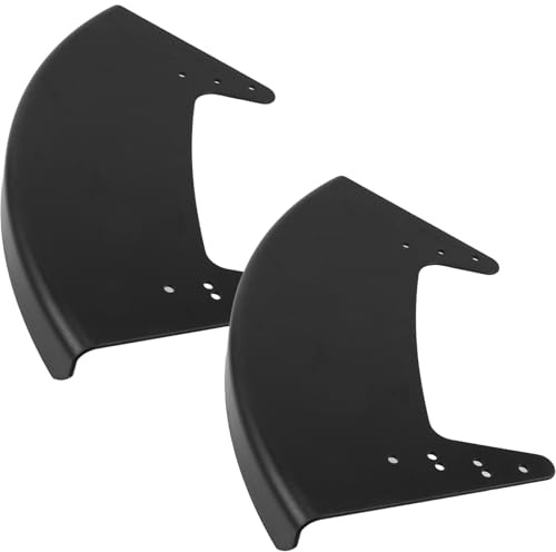 Healvian 2 pezzi Protezione Laterale per Sedia a in Plastica Nera Accessorio Antispruzzo Resistente e Leggero Installabile Senza Attrezzi per Supporto Laterale e Protezione Abbigliamento
