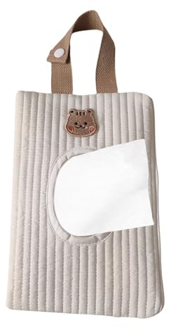 Étui à lingettes de voyage – 9,06 x 5,91 pouces, support de lingettes humides portable réutilisable | Sac de rangement pour mouchoirs coulissants pour le camping, la salle de sport, la poussette