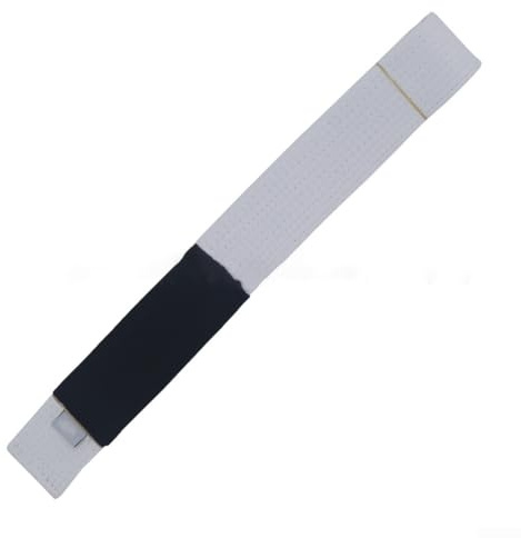 Ceinture de jiu-jitsu brésilien Mat-Durable avec coutures renforcées et bande de classement clairement définie pour une utilisation régulière (A 2 Blanc)