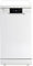 Teknix TFD455W Freestanding Slimline Dishwasher - 10 Place Settings - 30 Minute Rapid Clean - Extra Dry Function - White, H84.5 x W45.0 x D60.0 (cm)