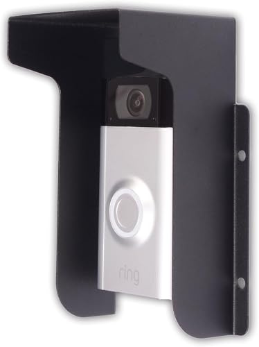 dgyezhao Doorbell Rain Cover Ring Doorbell Anti-Glare, Steel Weather-Blocking Cover Glare Sun Shade Protection for Most Video Doorbells
