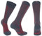 DANISH ENDURANCE Kompressionsstrümpfe, Sport Kompressionssocken, 21-26 mmHg, Unisex, für Herren & Damen, Grau/Rot, 35-38