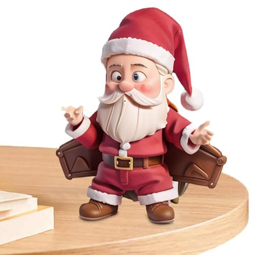 Lambo Weihnachtsmannfiguren,Harz-Weihnachtsmann-Ornamente Weihnachtsfigur - Weihnachtsfigur für Fenster, Zimmer, Tischdekoration, Präsentations-Requisiten