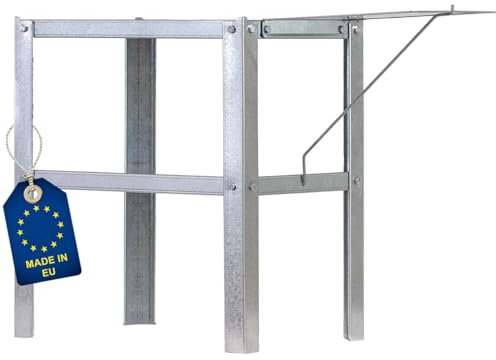 ITA Mesa para Ahumador - Acero Aleado - Soporte Práctico para Ahumador 45x28x40/65 cm - Directamente del Fabricante, Hecho en la UE - Mesa para Ahumadores y Armarios de Ahumado