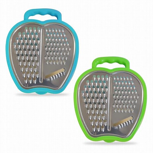 G4GADGET Vegetable Grater with Container - Multifunctional Stainless Steel Kitchen Slicer, Shredder, and Grater Set for Fruits and Vegetables