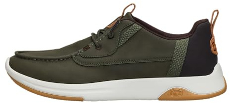 Hey Dude Wally Drift Classic Mocassino uomo Tipo Sneaker in Eco Pelle Verde Militare 40