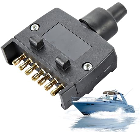 Adaptador de Conector para Remolque | Adaptador para Autocaravana Coche,Enchufe Seguro Perfil Bajo Compacto para Vehículo Aventura Exterior
