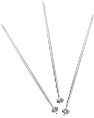 OHPHCALL 3 Varillas de Puesta a Tierra de Hierro de 50 Cm Resistencia a Daños y Estabilidad Eléctrica Mejorada para Uso Residencial E Industrial