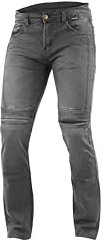 Trilobite Micas Urban Pantaloni Moto Jeans da Donna, Protezioni per Le Ginocchia, Grigio, 32