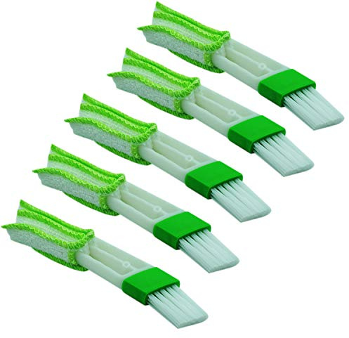 Lot de 5 mini plumeaux pour grille d'aération de voiture, nettoyeur et brosse de climatisation automobile, collecteur de poussière, chiffon de nettoyage pour clavier, fenêtre, volet roulant