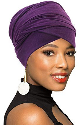 BOBIBI Turban Head Wrap Scarf,African Long Scarf Turban Shawl Hair Bohemian Headwrap