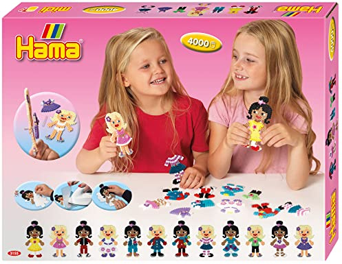 Hama Fuse Beads Set, 4000 Beads & Accessories for Fashion Designs, Arts & Crafts, Kids & Adults, Ages 5+