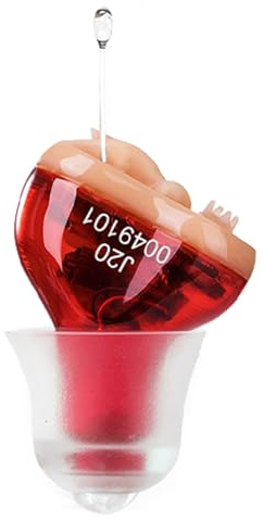 IncenSonic Hearing Aid, Hearing Aids for Seniors, Mini Sound Amplifier, Ear Sound Enhancer, Noise Reduction, Enhanced Speech, Feedback Cancellation, Suitable for Adults (Red, Right)