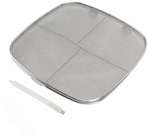 Friteusen-Spritzschutz, Spritzschutz aus Edelstahl 304, Doppeldeck-Fritteuse, Spritzschutz, Luftfritteusen-Zubehör für Ovale Grillmaschinen zu Hause